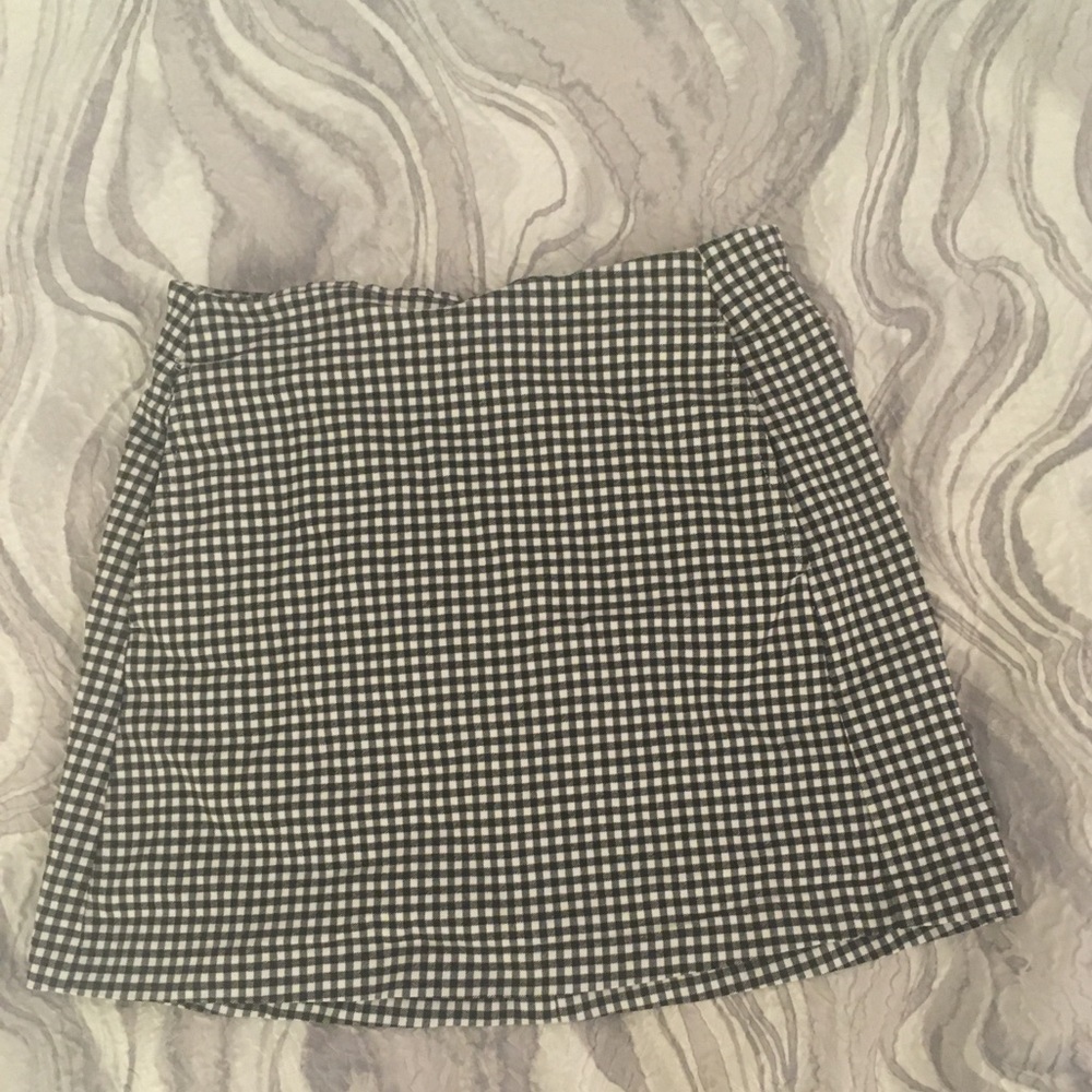 Gingham Mini Skirt